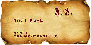 Michl Magda névjegykártya